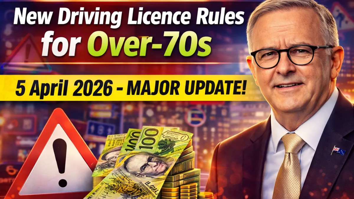 New Driving Licence Rules for Australians Over 70 from 5 April 2026